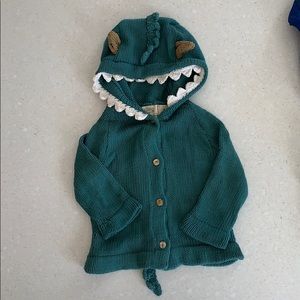Alligator Dinosaur Hand Knit Sweater